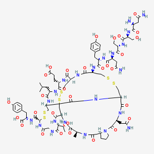 HGH Molecular Structure – Human Growth Hormone Research Peptide Visualization | Black Helix Labs - Black Helix labs 2D molecular diagram of Human Growth Hormone (HGH) showing complex peptide loops and amino acid bonding.